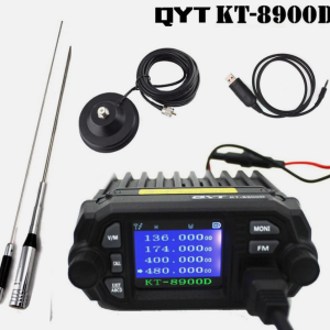 QYT Radio móvil KT-8900D GMRS | Salida de potencia de doble banda de 25 vatios | 200 canales | CTCSS y DSC | Escaneo UHF | Compatible con repetidor GMRS | Ideal para conducción todoterreno y vehículos