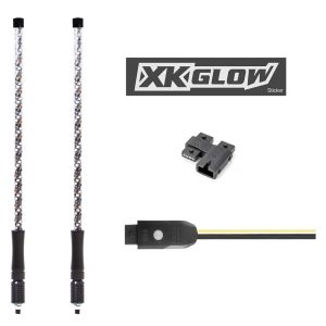 Kit de 2 antenas LED RGB XKGlow XKchrome de 32″