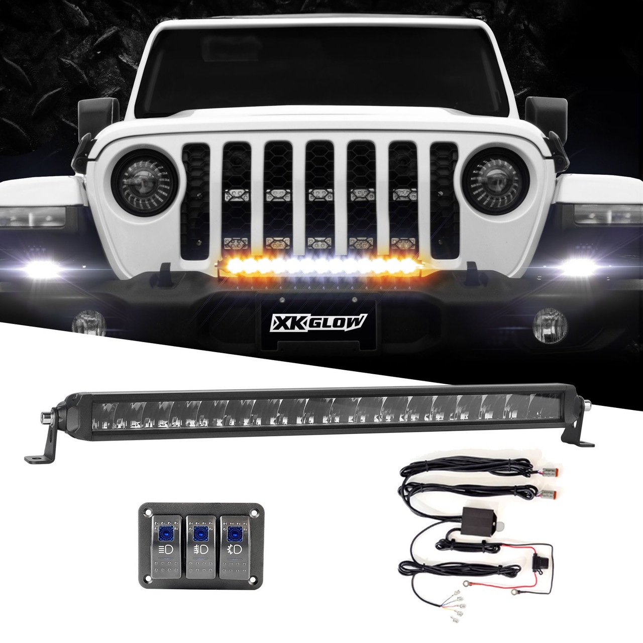 Barra LED XKGlow Razor 3 en 1 de 20″
