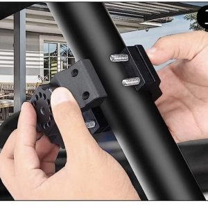 Kit de 2 soportes ajustables para antena o bandera UTV de 1.75″ a 2″