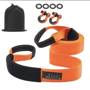 IRON POWER Emergency Rescue Tow Strap Kit – 20 ft × 2 in