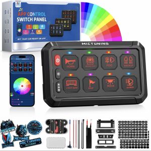 MICTUNING P1s RGB APP Control Switch Panel for Car, UTV & Truck