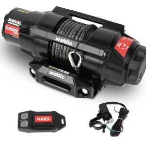 X-BULL 5000lbs Electric Winch - 12V DC Power Waterproof Synthetic Rope Winch